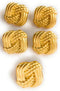 Matte Square Gold Buttons Set - Square Rope Button Design - for Dresses, Jacket,Sport Coats Coats and Suits 3 Sizes (5-1" Matte Square Gold Button...
