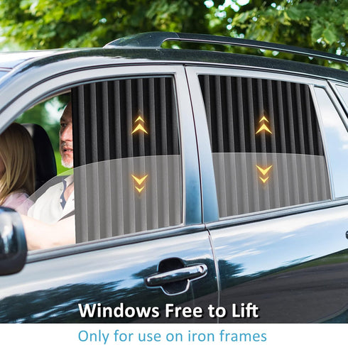 XCBYT Car Window Shades - Car Curtains Side Window Sun Shades 99% UV Protection Privacy for Breastfeeding Taking a nap Changing Clothes Camping 2 ...