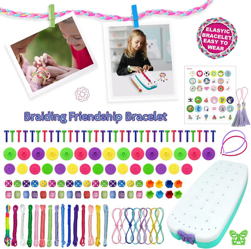 Friendship Bracelet Making Kit Toys for Girls, Ages 7-12 Girls Gifts Ideas, Arts and Crafts String Maker, Bracelet DIY, Kids Jewelry Kit, Best Gif...