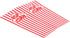 GSM Brands Popcorn Containers Boxes (100 Pack) - Striped White and Red Paper - for Home Movie Theater...