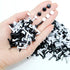 Bestartstore 200pcs 8x15mm Black and White Metal Brads Paper Fastener Brads Scrapbooking Card Making DIY Paper Art Craft Brads...