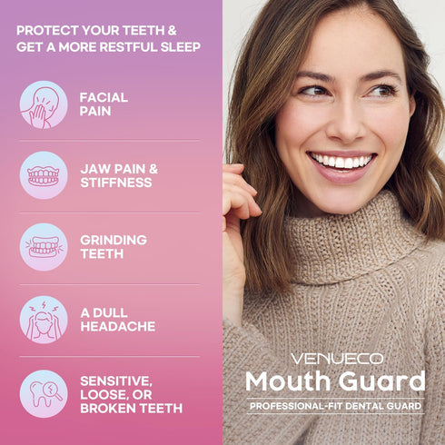 Mouth Guard for Grinding Teeth at Night: Dental Guard for Sleeping at Night-4 Pack/2 Size...