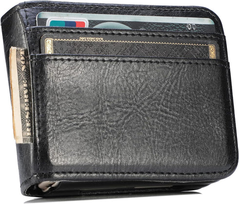 Cases for Galaxy Z Flip 6 Wallet Case, Business Style Premium PU Leather Galaxy Z Flip 6 Card Holders Slim Fit for Women Men Protective Phone Case...