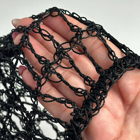 Handmade Nylon Dominican Tubi HairNet Wrap for sleeping or after beauty (Pack of 2) (One Size, 2, Count), Black...