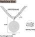 Round Big Initial Necklace for Women, Cuban Link Chain 14mm Diamond Prong Cuban Chain, Cursive Gold Silver Initial Necklace Cuban Link Necklace...