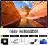 Projector Screen 120 inch, 16:9 Projection Screen, HD 4K Foldable Anti-Crease Cinema Screen for Home Theater Indoor Outdoor (120 inch)......