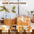 Bread Bags for Homemade - Clear Cellophane Bags Plastic Treat Bags with Ties for Airtight Storage of Baked Goods?50PACK,8x8x14in)...