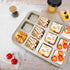 Beasea Brownie Pan with Dividers, 1 Set Gold All Edges Square Cupcake Brownie Pans 12 Cavity Mini Non Stick Baking Carbon Steel Bread Mold Small E...