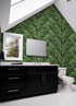 HAOKHOME 93382-1 Peel and Stick Wallpaper Forest Removable Stick on Contact Paper for Kitchen Morris Decor Black/Green/Brown 17.7in x 9.8ft...