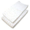 American Baby Company 2 Pack Printed 100% Cotton Knit Fitted Contoured Changing Table Pad Cover - Compatible with Mika Micky Bassinet, Sparkle Gol...