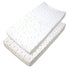 American Baby Company 2 Pack Printed 100% Cotton Knit Fitted Contoured Changing Table Pad Cover - Compatible with Mika Micky Bassinet, Sparkle Gol...