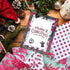 Double-Sided Christmas Scrapbook Paper, 12 Inch Poinsettia Berry Holly Pattern Paper Pad 24 Sheets Red Floral Decorative Craft Paper for Card Maki...
