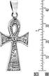 AeraVida Eternal ANKH Cross With Hieroglyphics .925 Sterling Silver Pendant | DIY Ankh Cross Charm for Men Accessories | Fashion Jewelry...