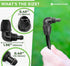 CARPATHEN Drip Irrigation Elbow Fittings 5/16-5 Pcs Drip Irrigation Connectors for Drip Irrigation Tubing (.42" OD x .30" ID) - Irrigation Parts f...