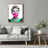 Posterizer 1 pcs-black and white fun retro modern art-pink bubblegum 1-Retro Art-Comedy Art-Gifts for Women- unframed wall art...