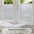 VELIMAX Frosted Window Privacy Film Non Adhesive Window Cling Removable Glass Covering Clear Water Opaque Window Film for Home Anti UV 17.7x78.7 i...