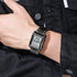 Mens Watches Digital Watch for Men Womens, Stainless Steel Rectangle Watches for Men, Men's Wristwatch Waterproof...