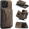 SZHAIYU 2 in 1 Detachable Back Cover Compatible with iPhone 13 Pro Max Wallet Case with Card Holder Leather Pocket Slim Phone Cases 6.7'' (Coffee)...