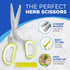 Jenaluca Herb Scissors with 5 Blades and Safety Cover - Cut, Chop & Mince Fresh Herbs & Leafy Greens - Stainless Steel Kitchen Shears with Cleanin...
