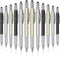 30 Pieces Tool Pen 6-in-1 Multitool Tech Tool Pen with Ruler, Level Gauge, Ballpoint Pen, Stylus Pen, Screwdriver and Slotted Screwdriver Multifun...