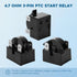 Refrigerator Starter Relay Set, 3 Pin 4.7 Ohm PTC Fridge Compressor Starter with 1/2HP Refrigerator Overload Protector Kit Universal Coolers Repla...