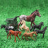 Mini Horse Toys Figurines Set 7PCS Plastic Horse Stable Playset for Girls Small Horse Figures Christmas Birthday Gift Educational Toy for Toddlers...