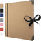 Bstorify Scrapbook Album 60 Pages (8 x 8 Inch) Brown Thick 200gsm Kraft Paper, Photo Album Scrapbook, Memory Book - Ideal for Your Scrapbooking Al...