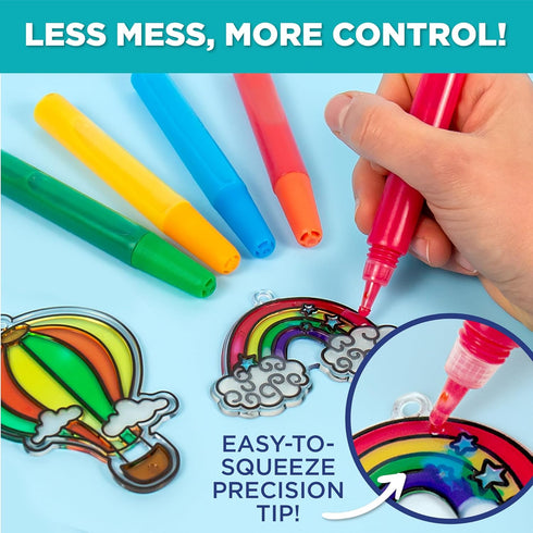 Horizon Group USA 10-Pack Suncatcher Art Pens – 10 Colors, 10ML Each – Kids’ Window Art Supplies, Refill Pens for Suncatchers, Arts and Crafts Act...