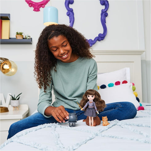 Wizarding World Harry Potter, 8-inch Brilliant Hermione Granger Doll Gift Set with 5 Accessories and 2 Outfits, Kids Toys for Ages 6 and up...