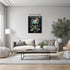 Posterizer 1 pcs-blue chinoiserie sugar skull-Abstract & Modern Art-Holiday Poster Collection-Gift for Men Women Entrepreneur Teens - UNFRAMED Wal...