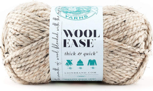Lion Brand Wool-Ease Thick & Quick Yarn (123) Oatmeal......