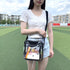 Clear Crossbody Bag Stadium Approved, Clear Messenger Shoulder Bag with Adjustable Strap for Work, Concerts, Sports Events...