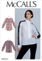 McCall's Women's Loose Fitting Long Sleeve Blouse Sewing Patterns, Sizes 6-14, various, White...