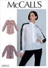 McCall's Women's Loose Fitting Long Sleeve Blouse Sewing Patterns, Sizes 6-14, various, White...
