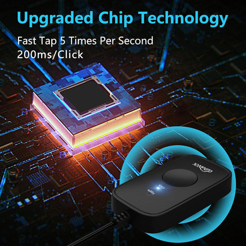 Mouse Jiggler Undetectable for Computer, USB Mouse Mover, Gaming Automatic Continuous and Assistive Click Device, Plug & Play, Simulate Mouse Poin...