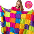 Made By Me Easy to Knot Quilt Making Kit by Horizon Group USA, No Sewing, No Cutting, 59 in. x 39 in. Fleece Blanket, Pre-Cut Squares & Felt Decal...