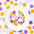 White Purple-Gold Party Decorations Confetti - 300pcs Glitter Graduation Mothers Day Table Confetti Woman Girl Birthday Party Decoration Bridal Ba...