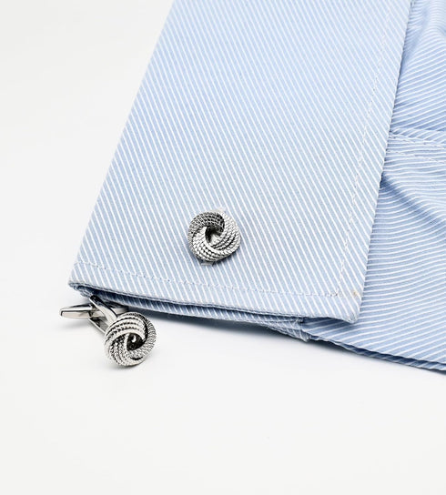 Hollow Out Twist Knot Shape Men's Cufflinks In Gift Case Silver / 14K Gold Plated Cufflinks for Men Jewelry for Wedding Party Business Birthday An...
