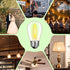 15 Pack Dimmable LED S14 Replacement Light Bulbs, Waterproof 1W Vintage Edison Bulbs for Outdoor Patio Garden String Lights, E26 Regular Medium Sc...