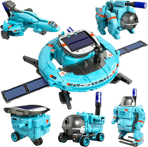 Lucky Doug STEM Projects for Kids Ages 8-12 12-16, 6-in-1 Building Science STEM Kits for Solar Robot Kit Space Toys Birthday Gifts for 8 9 10 11 1...
