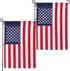 2 Pack American Flag Garden Flags Embroidered - 12''x18'', Deluxe Embroidered Stars and Sewn Stripes USA Garden Flags,Patriotic Decorative Yard Fl...