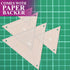Quilting Acrylic Template Set | Precision Tools for Quilting Enthusiasts | Triangle Design | includes Sizes 4", 3", 2", 1" | 1/8 Clear Acrylic | 1...