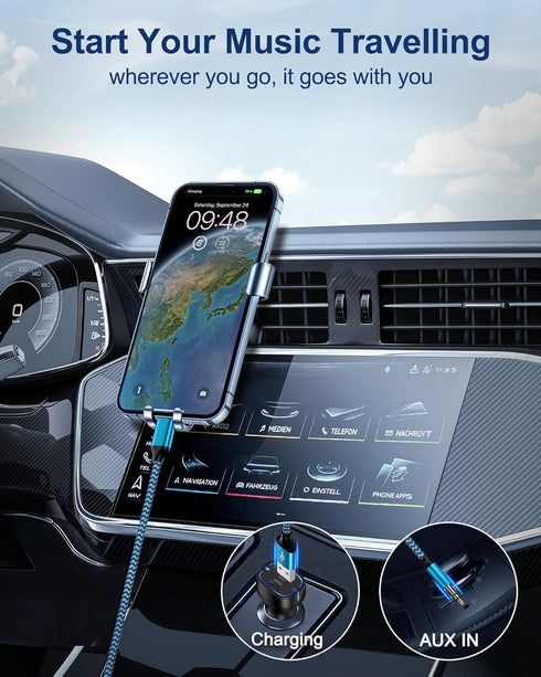Lightning to 3.5mm Aux Cable for Car + Charge Cord 2-in-1 MFI Certified Male Audio Charging Cable for Apple 14 Pro Max 13 12 11 XR XS iPad, iPhone...