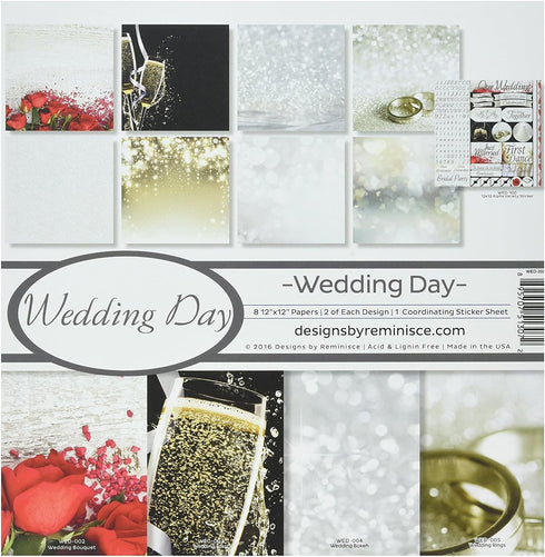 Reminisce Wedding Scrapbook Collection Kit, Multicolor, 12" by 12", (WED-200)...