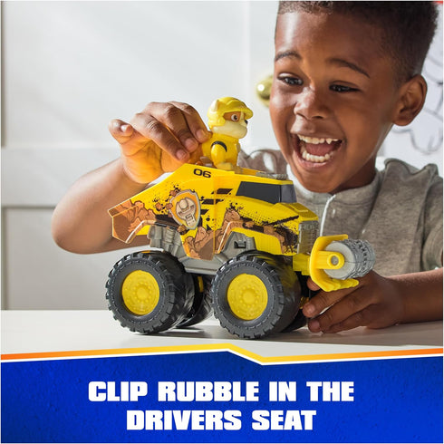 Paw Patrol: Rescue Wheels Rubble’s Bulldozer, Toy Truck with Vehicle Transformation and Collectible Action Figure, Kids Toys for Boys & Girls Ages...