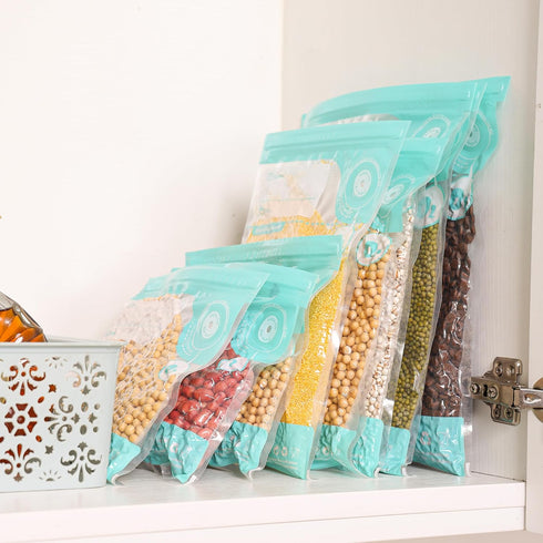 24PCS Sous Vide Bags Reusable, BPA Free Food Vacuum Sealer Bags, Thickened bag with a New Look, Vacuum Zipper Bags for Sous Vide Cooking, 20pcs fo...