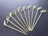 Gmark Bamboo Cocktail Picks 4.5" 300 ct - Bamboo Knot Skewers, Looped Knot Twisted Ends Perfect for Cocktail Party, Barbeque, Club Sandwiches - Pa...
