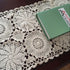 Abreeze Rustic Floral Table Runner Hand Crochet Table Doily Beige Cotton Lace Table Decoration for Coffee Table 15.7"X59"...