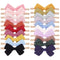 jollybows 20pcs Baby Girls Nylon Hair Bows Headbands Linen Hair Bands Elastic Hair Accessories for Kids Infants Newborn...