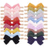 jollybows 20pcs Baby Girls Nylon Hair Bows Headbands Linen Hair Bands Elastic Hair Accessories for Kids Infants Newborn...